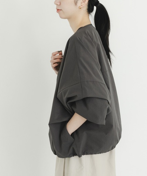 EKAL(エカル)の「DOT AIR CARDIGAN(カーディガン/ボレロ・レディース・ブラウン/ブラック/チャコールグレー・ONE)」の20枚目の写真