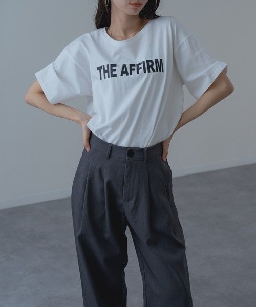 refinedworks（リファインドワークス）の「【refinedworks】フロントロゴ が目を惹く大人の こなれ感 Tシャツ！（Tシャツ/カットソー・レディース・オフホワイト/ネイビー・FREE）」の20枚目の写真