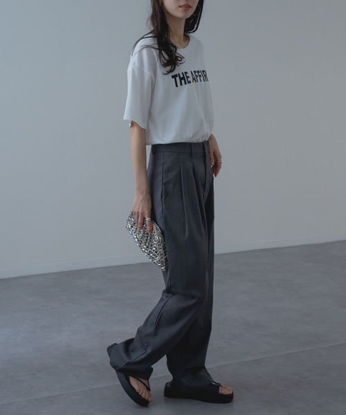 refinedworks（リファインドワークス）の「【refinedworks】フロントロゴ が目を惹く大人の こなれ感 Tシャツ！（Tシャツ/カットソー・レディース・オフホワイト/ネイビー・FREE）」の12枚目の写真