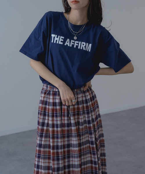 refinedworks（リファインドワークス）の「【refinedworks】フロントロゴ が目を惹く大人の こなれ感 Tシャツ！（Tシャツ/カットソー・レディース・オフホワイト/ネイビー・FREE）」の17枚目の写真