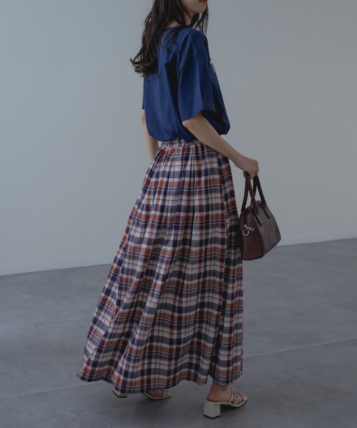 refinedworks（リファインドワークス）の「【refinedworks】フロントロゴ が目を惹く大人の こなれ感 Tシャツ！（Tシャツ/カットソー・レディース・オフホワイト/ネイビー・FREE）」の5枚目の写真