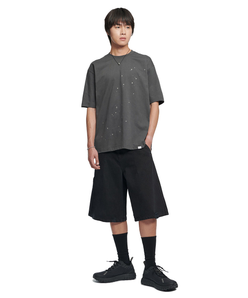 NOMANUAL(NOMANUAL)の「NM PAINTED T-SHIRT - CHARCOAL(Tシャツ/カットソー・レディース・その他・SMALL/MEDIUM/LARGE/X-LARGE)」の3枚目の写真