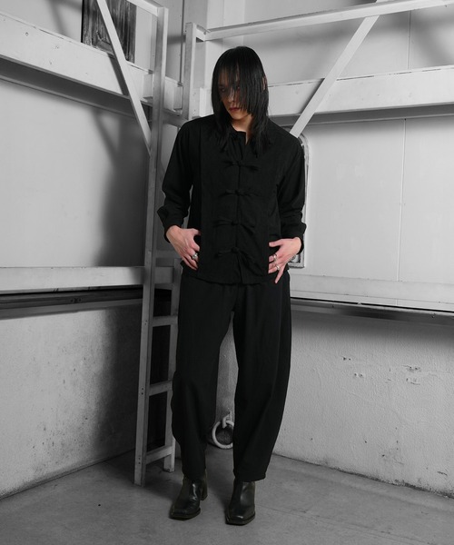 Ruze（ルゼ）の「China like corduroy shirt/チャイナライクコーデュロイシャツ（シャツ/ブラウス・メンズ・ブラック・FREE）」の6枚目の写真