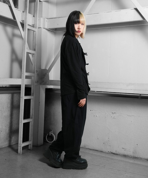 Ruze（ルゼ）の「China like corduroy shirt/チャイナライクコーデュロイシャツ（シャツ/ブラウス・メンズ・ブラック・FREE）」の3枚目の写真