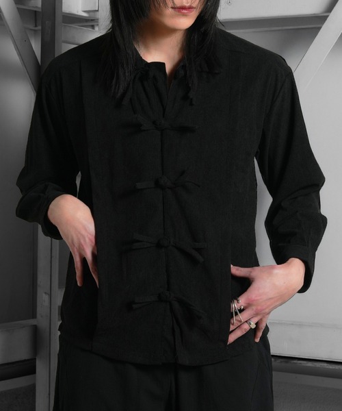 Ruze（ルゼ）の「China like corduroy shirt/チャイナライクコーデュロイシャツ（シャツ/ブラウス・メンズ・ブラック・FREE）」の19枚目の写真