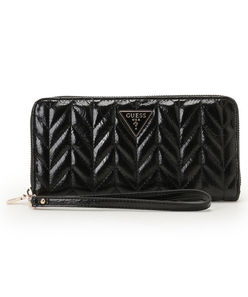 Guess(ゲス)の「CHERYL Slg Large Zip Around(財布・レディース・ブラック・ONE SIZE)」の1枚目の写真