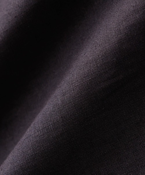 NANO universe(ナノユニバース)の「「FRENCH LINEN」リネンコットンシャツブルゾン(ブルゾン・メンズ・ブラック/その他1・S/M/L)」の16枚目の写真