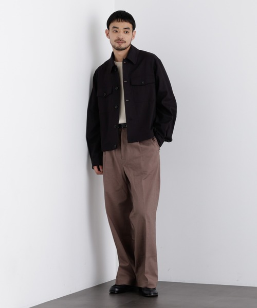 NANO universe(ナノユニバース)の「「FRENCH LINEN」リネンコットンシャツブルゾン(ブルゾン・メンズ・ブラック/その他1・S/M/L)」の6枚目の写真