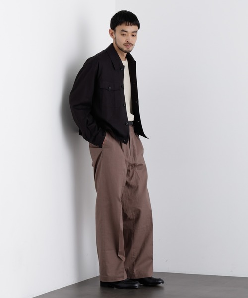 NANO universe(ナノユニバース)の「「FRENCH LINEN」リネンコットンシャツブルゾン(ブルゾン・メンズ・ブラック/その他1・S/M/L)」の7枚目の写真