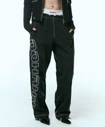 OOH-AHH（ウーアー）の「ジグザグレタリングパンツ（黒）（スウェットパンツ）」