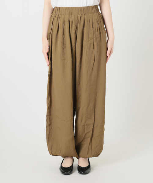 IENA(イエナ)の「TORRAZZO DONNA/トラッゾドンナ ギャザーパンツ 6266-357(その他パンツ・レディース・ブラック/ブラウン・FREE)」の4枚目の写真