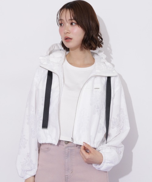 JILL by JILL STUART（ジルバイジルスチュアート）の「シアーブルゾン（その他アウター・レディース・ピンク/ホワイト系その他/ホワイト・FREE）」の3枚目の写真