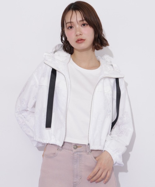 JILL by JILL STUART（ジルバイジルスチュアート）の「シアーブルゾン（その他アウター・レディース・ピンク/ホワイト系その他/ホワイト・FREE）」の22枚目の写真