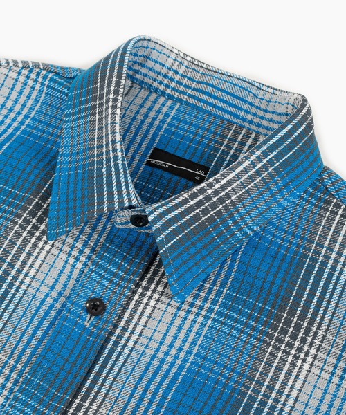 LAD MUSICIAN（ラッドミュージシャン）の「COTTON FLANNEL CHECK BIG SHIRT（シャツ/ブラウス・メンズ・ブルー・44/42/46）」の5枚目の写真