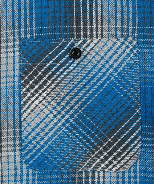 LAD MUSICIAN（ラッドミュージシャン）の「COTTON FLANNEL CHECK BIG SHIRT（シャツ/ブラウス・メンズ・ブルー・44/42/46）」の6枚目の写真