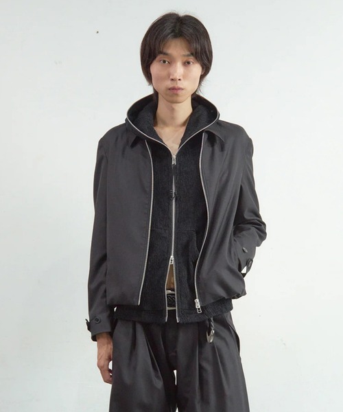 ジャケット・アウター nvrfrgt short zip up jacket NVRFRGT】SHORT ZIP UP JACKET（ブルゾン）｜NVRFRGT（ネヴァーフォー
