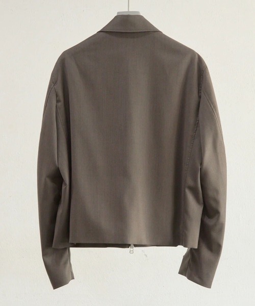 NVRFRGT(ネヴァーフォーゲット)の「【NVRFRGT】SHORT ZIP UP JACKET(ブルゾン・メンズ・ブラック/ブラウン・3/2/1)」の6枚目の写真