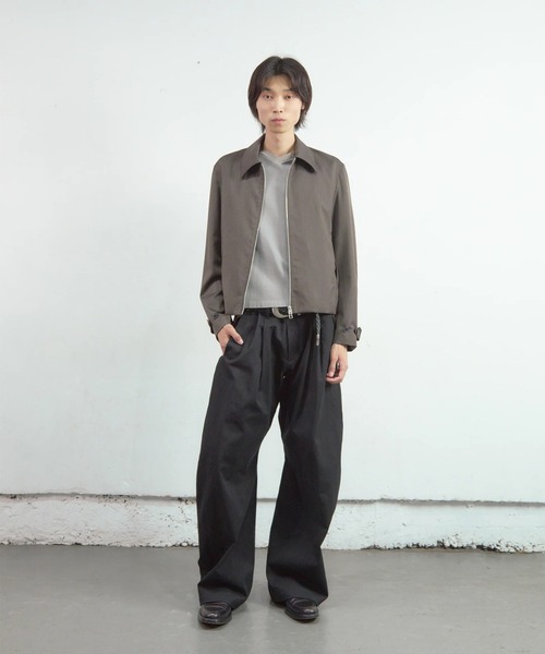 NVRFRGT(ネヴァーフォーゲット)の「【NVRFRGT】SHORT ZIP UP JACKET(ブルゾン・メンズ・ブラック/ブラウン・3/2/1)」の7枚目の写真