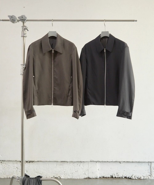 NVRFRGT(ネヴァーフォーゲット)の「【NVRFRGT】SHORT ZIP UP JACKET(ブルゾン・メンズ・ブラック/ブラウン・3/2/1)」の13枚目の写真