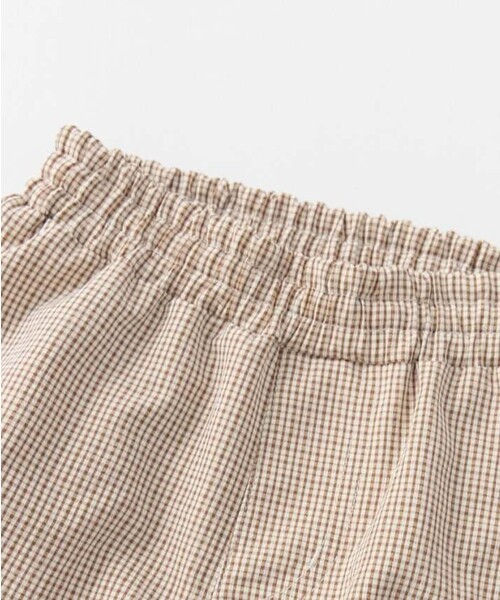 BRANSHES（ブランシェス）の「【涼しい】チェック柄ハーフパンツ（その他ベビー用品・キッズ・ブルー/ブラウン・80/70）」の9枚目の写真