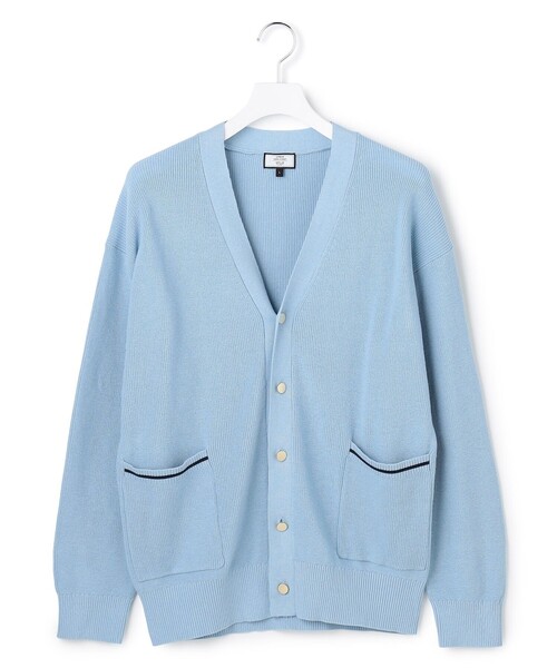 J.PRESS YORK STREET(ジェイプレスヨークストリート)の「【UNISEX】ベーシック Vネック カーディガン(カーディガン/ボレロ・メンズ・ネイビー系/ライトグレー系/サックスブルー系・SMALL/MEDIUM/LARGE)」の3枚目の写真