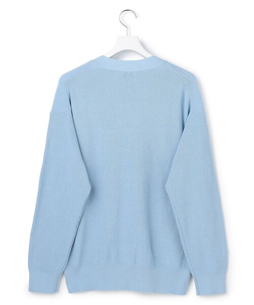 J.PRESS YORK STREET(ジェイプレスヨークストリート)の「【UNISEX】ベーシック Vネック カーディガン(カーディガン/ボレロ・メンズ・ネイビー系/ライトグレー系/サックスブルー系・SMALL/MEDIUM/LARGE)」の4枚目の写真