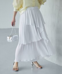 La boutique BonBon | 【今すぐお届け・女子力UP】イレヘムプリーツティアードスカート(スカート)