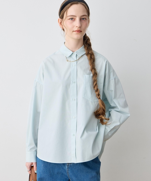 LE SOUK HOLIDAY(ルスークホリデー)の「【WEB限定】バックタックレギュラーカラーシャツ(シャツ/ブラウス・レディース・イエロー/ライトグリーン・M/L)」の8枚目の写真