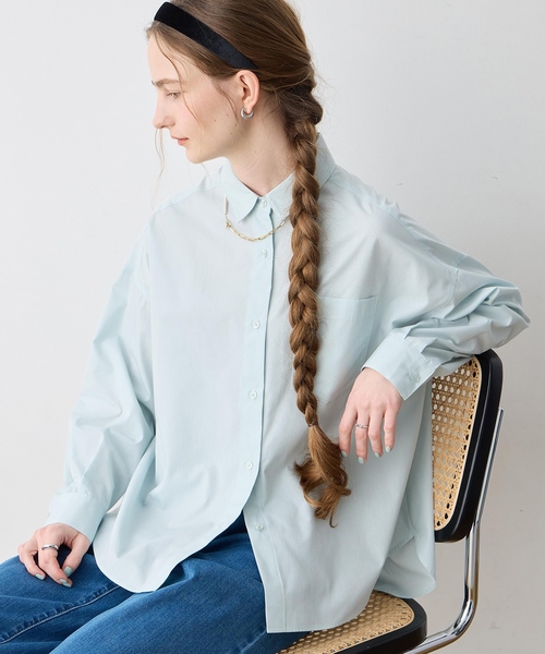 LE SOUK HOLIDAY(ルスークホリデー)の「【WEB限定】バックタックレギュラーカラーシャツ(シャツ/ブラウス・レディース・イエロー/ライトグリーン・M/L)」の10枚目の写真