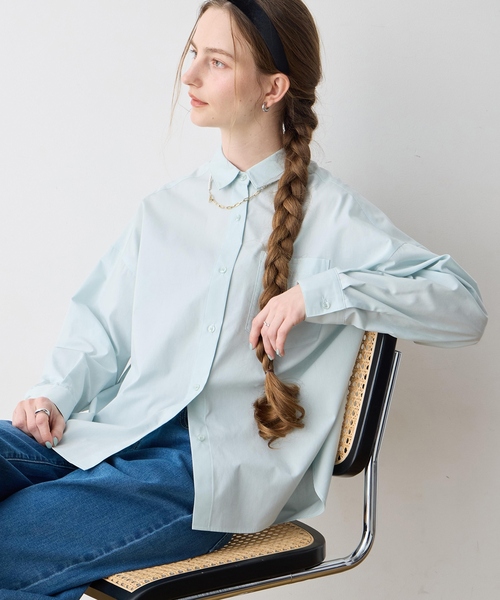 LE SOUK HOLIDAY(ルスークホリデー)の「【WEB限定】バックタックレギュラーカラーシャツ(シャツ/ブラウス・レディース・イエロー/ライトグリーン・M/L)」の11枚目の写真