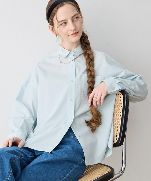 LE SOUK HOLIDAY(ルスークホリデー)の「【WEB限定】バックタックレギュラーカラーシャツ(シャツ/ブラウス・レディース・イエロー/ライトグリーン・M/L)」の12枚目の写真