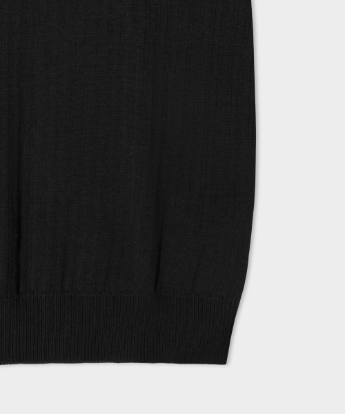 LEMAIN SECOND（リメインセカンド）の「クラシックヘンリーネックウォッシャブル半袖ニット[ブラック]（Tシャツ/カットソー・レディース・その他・MEDIUM/LARGE/X-LARGE）」の9枚目の写真