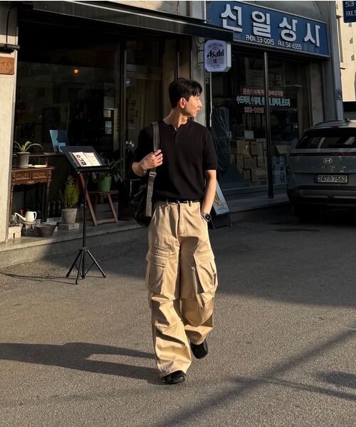 LEMAIN SECOND（リメインセカンド）の「クラシックヘンリーネックウォッシャブル半袖ニット[ブラック]（Tシャツ/カットソー・レディース・その他・MEDIUM/LARGE/X-LARGE）」の15枚目の写真
