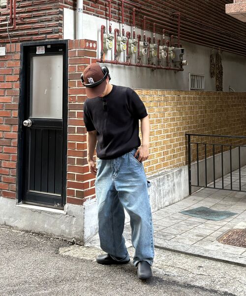 LEMAIN SECOND（リメインセカンド）の「クラシックヘンリーネックウォッシャブル半袖ニット[ブラック]（Tシャツ/カットソー・レディース・その他・MEDIUM/LARGE/X-LARGE）」の17枚目の写真