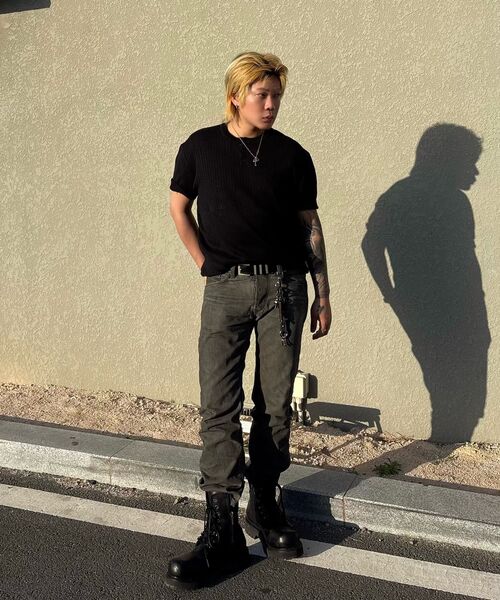 LEMAIN SECOND（リメインセカンド）の「クラシックヘンリーネックウォッシャブル半袖ニット[ブラック]（Tシャツ/カットソー・レディース・その他・MEDIUM/LARGE/X-LARGE）」の22枚目の写真