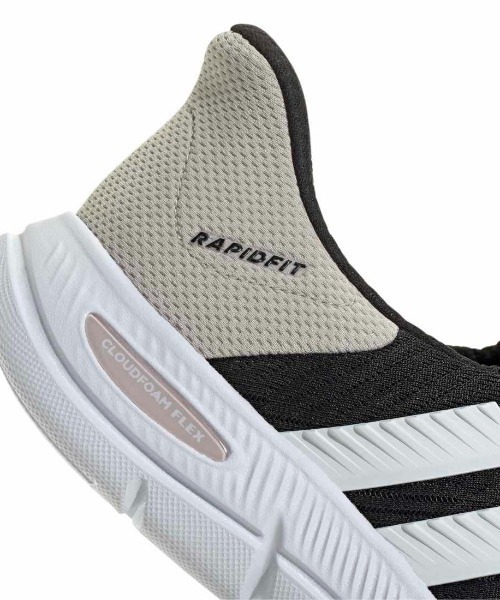 adidas(アディダス)の「アディダス adidas CLOUDFOAMフレックス ラウンジ ラピッドフィット(スニーカー・レディース・ブラック・23.0cm/23.5cm/24.0cm/24.5cm/25.0cm)」の7枚目の写真
