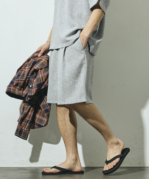 Firsthand(ファーストハンド)の「Firsthand/ファーストハンド サマー ツイード イージー ワイドショーツ / セットアップ対応(その他パンツ・メンズ・ネイビー/ベージュ/グレー/ブラック・LARGE/MEDIUM)」の7枚目の写真