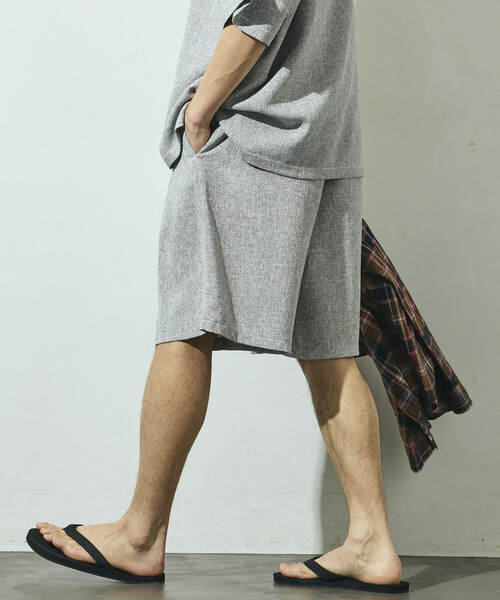 Firsthand(ファーストハンド)の「Firsthand/ファーストハンド サマー ツイード イージー ワイドショーツ / セットアップ対応(その他パンツ・メンズ・ネイビー/ベージュ/グレー/ブラック・LARGE/MEDIUM)」の8枚目の写真