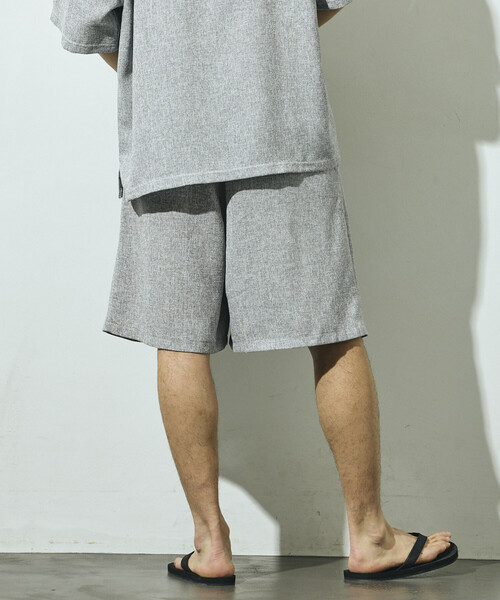 Firsthand(ファーストハンド)の「Firsthand/ファーストハンド サマー ツイード イージー ワイドショーツ / セットアップ対応(その他パンツ・メンズ・ネイビー/ベージュ/グレー/ブラック・LARGE/MEDIUM)」の9枚目の写真