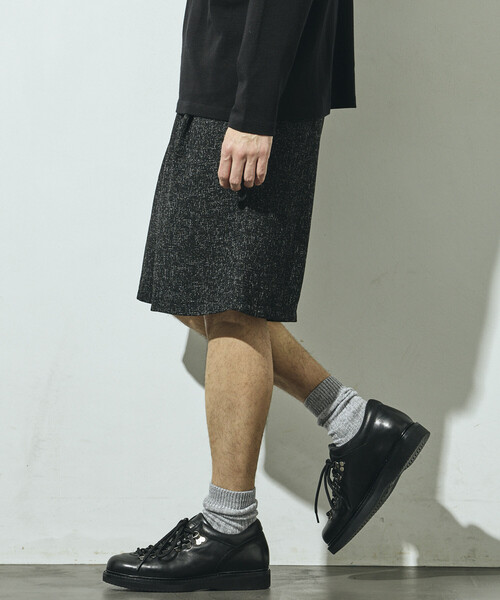 Firsthand(ファーストハンド)の「Firsthand/ファーストハンド サマー ツイード イージー ワイドショーツ / セットアップ対応(その他パンツ・メンズ・ネイビー/ベージュ/グレー/ブラック・LARGE/MEDIUM)」の20枚目の写真