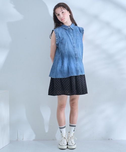 pom ponette junior(ポンポネットジュニア)の「ライン入りリブクルーソックス(ソックス/靴下・キッズ・ブラック/オフホワイト・S(22-25cm))」の19枚目の写真
