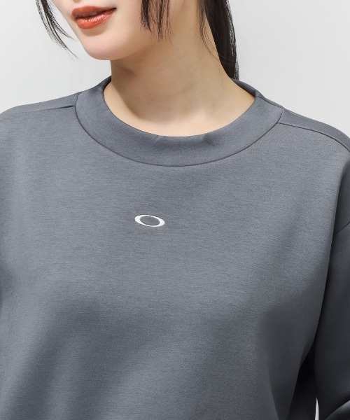 OAKLEY(オークリー)の「オークリー RADIANT PEACH FLEECE CROPPED 11.0(スウェット・レディース・チャコールグレー/ブラウン/サンドグレー・S/M/L)」の6枚目の写真