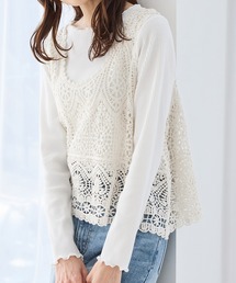 Honeys | クロシェ風ベスト(ベスト)