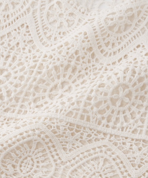 Honeys(ハニーズ)の「クロシェ風ベスト(ベスト・レディース・アイボリー/ブラック・L/LL/M/S)」の21枚目の写真