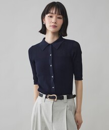 CAST:（キャストコロン）の「【CAST COLON】コンパクトシアーニットポロ（ポロシャツ）」
