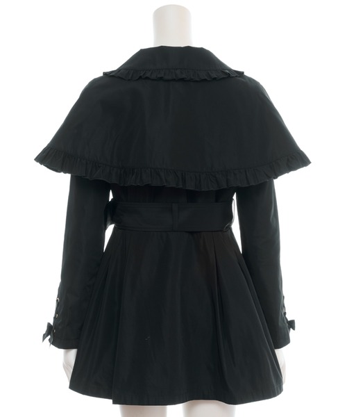 Secret Honey（シークレットハニー）の「ケープ付スプリングコート（その他アウター・レディース・ブラック/ピンク・MEDIUM）」の12枚目の写真