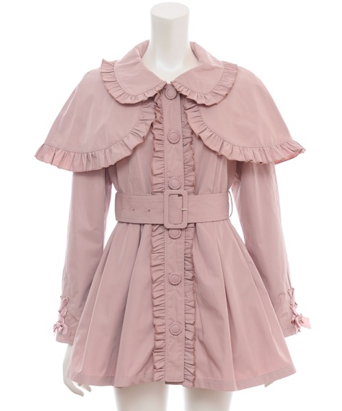 Secret Honey（シークレットハニー）の「ケープ付スプリングコート（その他アウター・レディース・ブラック/ピンク・MEDIUM）」の14枚目の写真