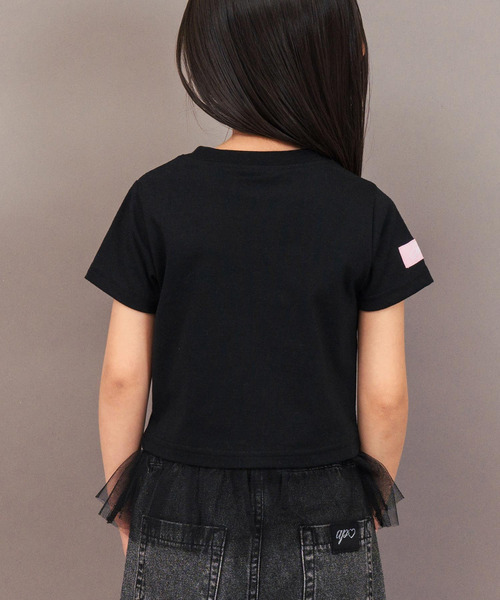 ANAP kids(アナップキッズ)の「スパンコール バタフライ レイヤード トップス(Tシャツ/カットソー・キッズ・ホワイト/ブラック・110/120/130)」の14枚目の写真