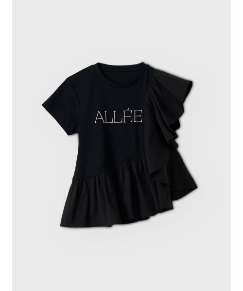 EIMY ISTOIRE（エイミーイストワール）の「ALLEE FRILL TRIM TOPS（Tシャツ/カットソー・レディース・ホワイト/ピンクベージュ/ブラック・F）」の10枚目の写真