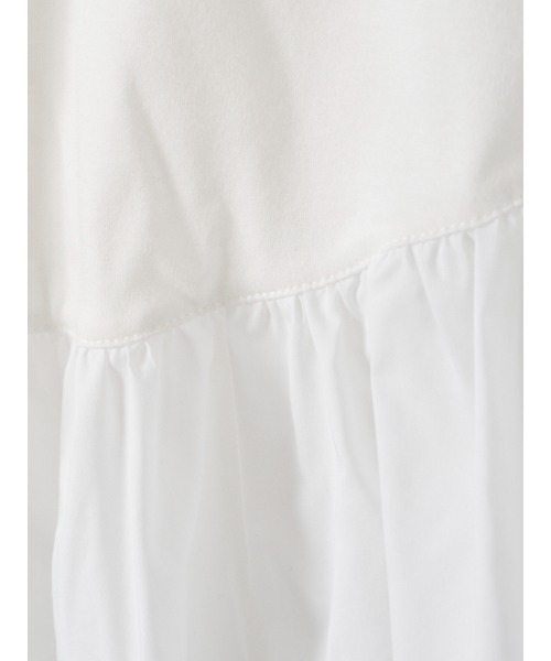 EIMY ISTOIRE（エイミーイストワール）の「ALLEE FRILL TRIM TOPS（Tシャツ/カットソー・レディース・ホワイト/ピンクベージュ/ブラック・F）」の15枚目の写真